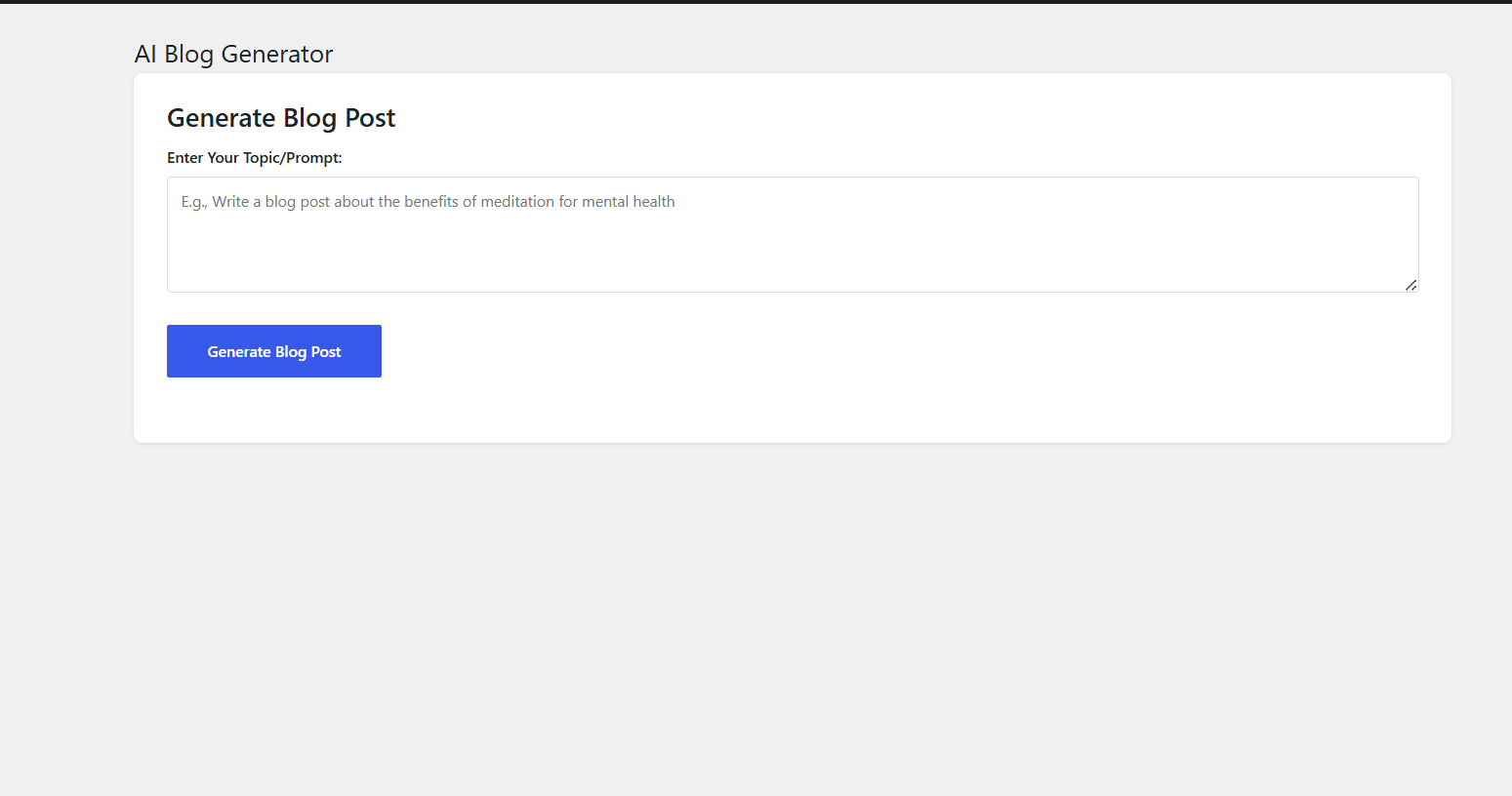 ai blog generator